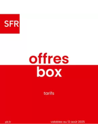 Prospectus SFR Semécourt : Offres box
