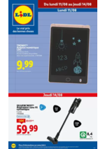 Prospectus Lidl : Cahiers, stylos, pochettes…Préparez la rentrée de vos enfants à petits prix chez Lidl !