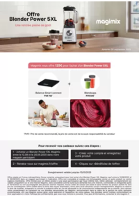 Prospectus Copra : MAGIMIX VOUS OFFRE JUSQU'A 125€ DE CADEAUX