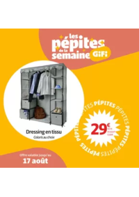 Prospectus Gifi PARAY LE MONIAL : Du 13 au 17 août uniquement, au prix incroyable de 29€