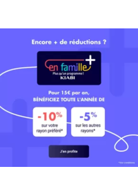 Prospectus Kiabi PETITE FORET : Pour 15€ par an, bénéficiez toute l'année de
