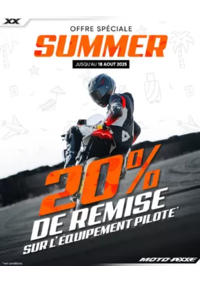 Prospectus Moto Axxe ROUEN : Une excellente occasion de renouveler votre équipement moto sans faire mal à votre budget !
