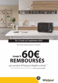 Prospectus Boulanger Trélissac : OFFRE Whirlpool : jusqu'à 60€ remboursés !