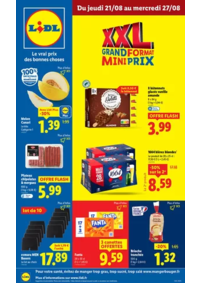 Prospectus Lidl GRUCHET LE VALASSE : Plus c'est grand, plus c'est fou ! Les formats XXL sont encore en rayon chez Lidl.