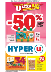 Prospectus Hyper U VERNOUILLET : Quinzaine Commerçante