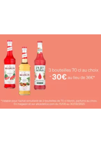 Prospectus Alice Délice Aéroville  : Sirops Monin 70 cl