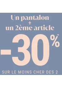 Prospectus Bréal Arles : 1 pantalon + un 2ème article = -30%* sur le moins cher des deux femme