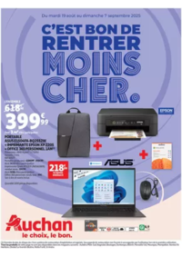 Prospectus Auchan ILLKIRCH GRAFFENSTADEN : Rentrée des classes : c'est bon de rentrer moins cher