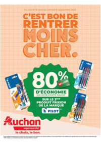 Prospectus Auchan Supermarché Launaguet : C’EST BON DE RENTRER MOINS CHER.