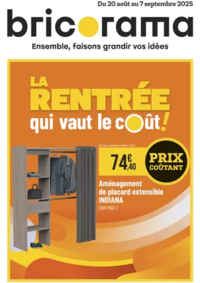 Prospectus Bricorama PARIS 15 : LA RENTRÉE qui vaut le coût!