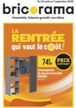 Prospectus Bricorama : LA RENTRÉE qui vaut le coût!
