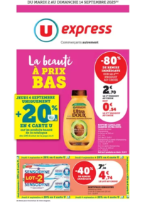 Prospectus U Express ST PONS DE THOMIERES : Spécial Beauté