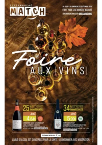 Prospectus Supermarchés Match Huningue : Foire AUX VINS