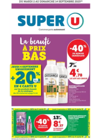 Prospectus Super U ST NICOLAS DU PELEM : Spécial Beauté