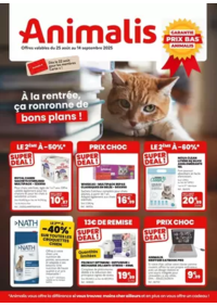 Prospectus Animalis St Didier s/ Aubenas : À la rentrée, ça ronronne de bons plans!