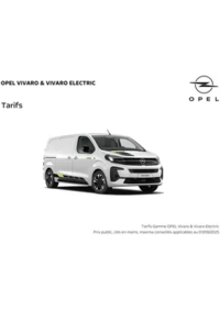 Prospectus Distributeur OPEL SA GARAGES DE CHAMPAGNE PROVINS : Opel Vivaro