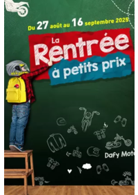 Prospectus DAFY MOTO MEAUX : Avoir un bon équipement de moto est indispensable pour rouler en toute sécurité. Il est primordial d