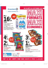 Prospectus E.Leclerc PROVINS : DEPENSER MOINS 18 GV - MIXTE