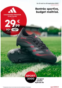 Prospectus Sport 2000 PINEUILH : Rentrée sportive, budget maîtrisé.