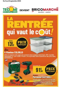 Prospectus Tridôme NARBONNE : LA RENTRÉE qui vaut le coût!