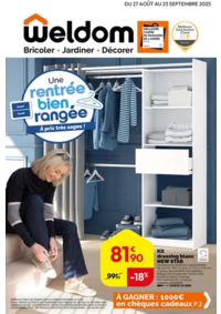 Prospectus Weldom AVALLON : Une rentrée bien rangée