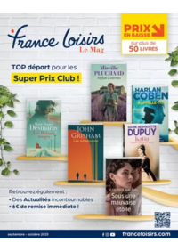 Prospectus France loisirs Tourcoing : Septembre - Octobre 2025