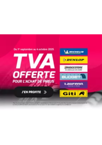 Prospectus Profil + ST JEAN D'ARDIERES : TVA OFFERTE POUR L'ACHAT DE PNEUS* !