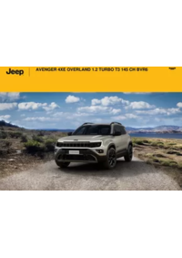 Prospectus Jeep Colmar : AVENGER 4XE OVERLAND 1.2 TURBO T3 145 CH BVR6