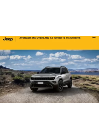 Prospectus Jeep Montauban : AVENGER 4XE OVERLAND 1.2 TURBO T3 145 CH BVR6