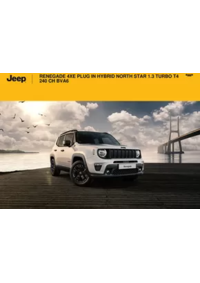 Prospectus Jeep Amiens : RENEGADE 4XE PLUG IN HYBRID NORTH STAR 1.3 TURBO T4 240 CH BVA6