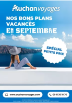 Promos et remises  : Auchan voyages : bons plans vacances !