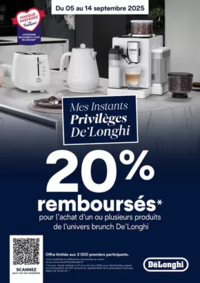 Prospectus Boulanger Brest : Mes Instants Privilèges De’Longhi : 20€ remboursés