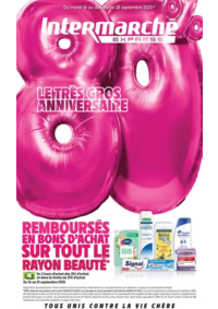 Prospectus Intermarché Express Paris 9 - Rue bleue : TF ANNIVERSAIRE 1 + CAHIER REGION