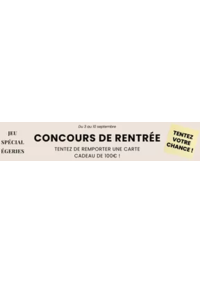 Prospectus Jacqueline Riu FLERS : Tentez votre chance !
