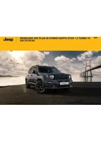 Prospectus Jeep Castres : RENEGADE 4XE PLUG IN HYBRID NORTH STAR 1.3 TURBO T4 240 CH BVA6