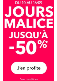 Prospectus Grain de Malice Mondeville : SOLDES jusqu'à -50 %