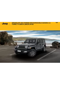 Prospectus Jeep Buchelay : WRANGLER 4XE HYBRIDE RECHARGEABLE SAHARA 2.0 TURBO T4 280KW (380CH) BVA8