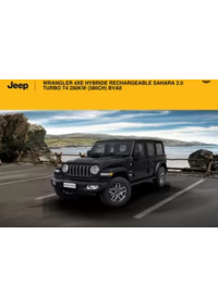 Prospectus Jeep Buchelay : WRANGLER 4XE HYBRIDE RECHARGEABLE SAHARA 2.0 TURBO T4 280KW (380CH) BVA8