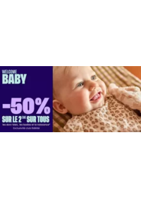 Prospectus Tape à l'oeil LES LILAS : MOIS DU BEBE -50% sur le 2ème