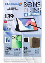 Prospectus E.Leclerc : BONS PLANS SEPTEMBRE
