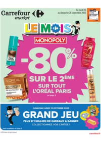 Prospectus Carrefour Market SAINT FONS : LE MOIS MONOPOLY 80% SUR LE 2ÈME