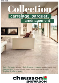 Prospectus Chausson Matériaux PONT DU CHATEAU : Collection carrelage, parquet, aménagement