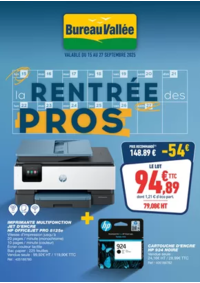 Prospectus Bureau Vallée - Torcy : LA RENTRÉE DES PROS