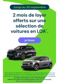 Prospectus Aramis Bordeaux - Le Haillan : 2 mois de loyer offerts sur une sélection de voitures en LOA
