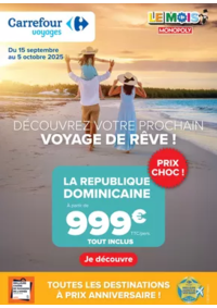 Prospectus Carrefour Contact Santes : VOYAGES À PRIX ANNIVERSAIRE !