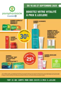 Prospectus Parapharmacie E.Leclerc FLEURY LES AUBRAIS : Prospectus Septembre
