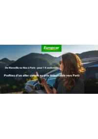 Prospectus Europcar VILLEFRANCHE SUR SAONE : Profitez d’un aller simple au prix imbattable vers Paris