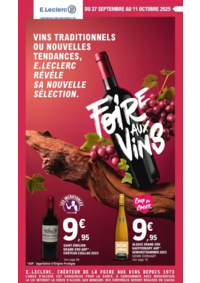 Prospectus E.Leclerc BAPEAUME LES ROUEN : FOIRE AUX VINS - MIXTE