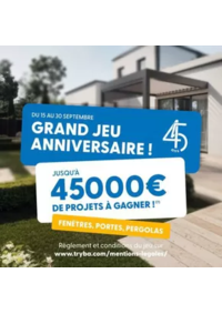 Prospectus Tryba AUBAGNE : GRAND JEU ANNIVERSAIRE!