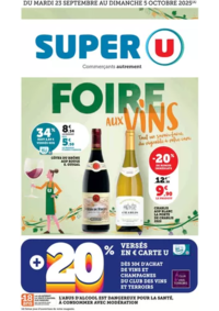 Prospectus Super U WOERTH : Foire aux Vins d'Automne